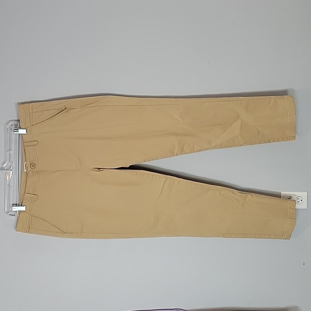 509352 LL Bean Lakewashed Chino Favorite Fit Pants women's size 14 37x32